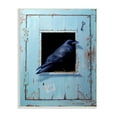 thumbnail image 1 of Stupell Industries Crow Perched Rustic Blue Door Hanging Key Painting Unframed Art Print Wall Art, Design by Alan Weston, 1 of 5