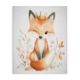 thumbnail image 1 of Stupell Industries Crowned Baby Fox Canvas Wall Art design by Ramona Murdock, 20 x 16, 1 of 7