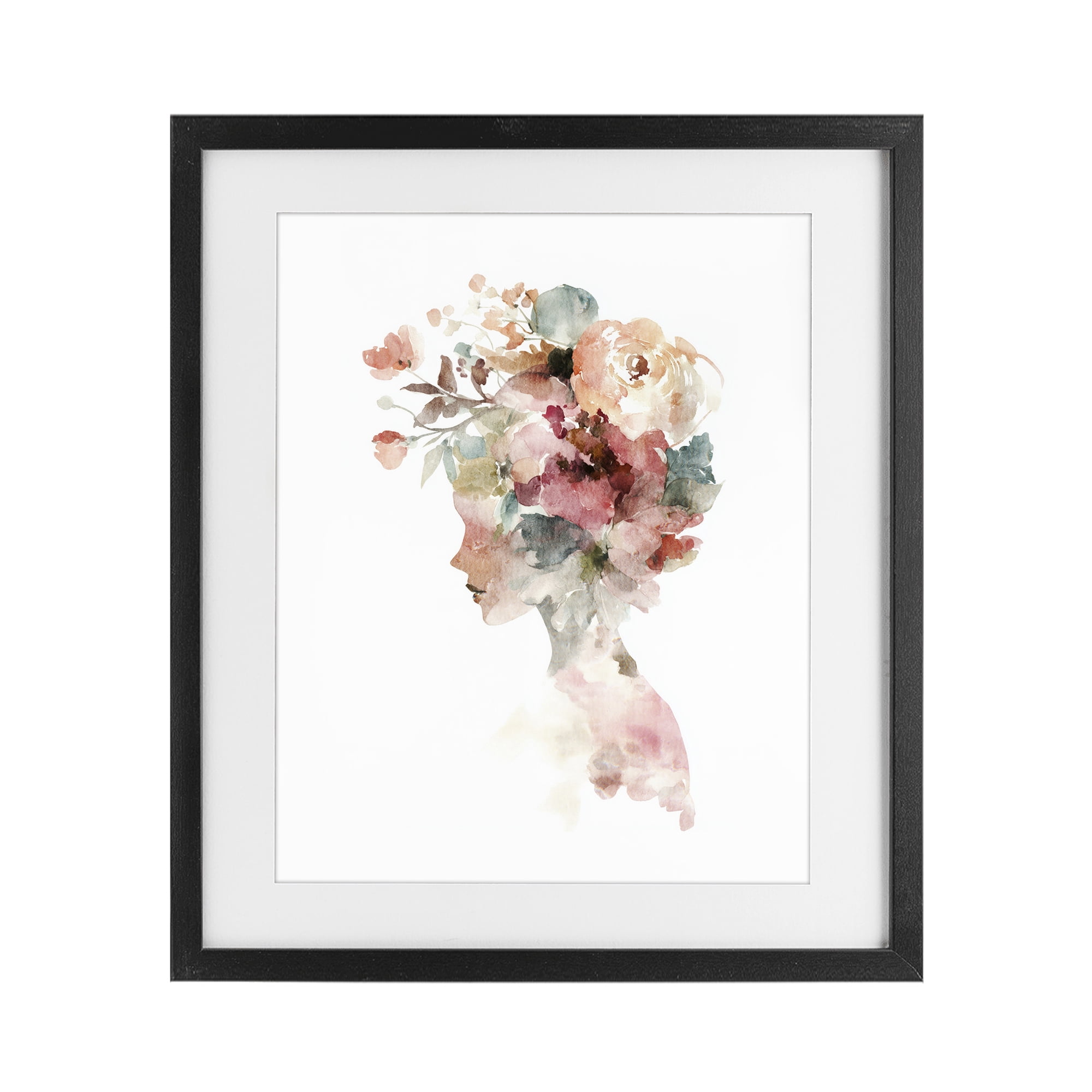 Stupell Industries Crowned in Nature Silhouette Black Framed Print Under Glass, design by Svetlana Aleynikova