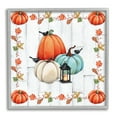 thumbnail image 1 of Stupell Industries Crows on Fall Pumpkins Holiday Painting Gray Framed Art Print Wall Art, 24 x 24, 1 of 9
