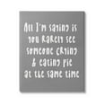 thumbnail image 1 of Stupell Industries Crying & Eating Pie Humor Graphic Art Gallery Wrapped Canvas Print Wall Art, Design by Lil' Rue, 1 of 7