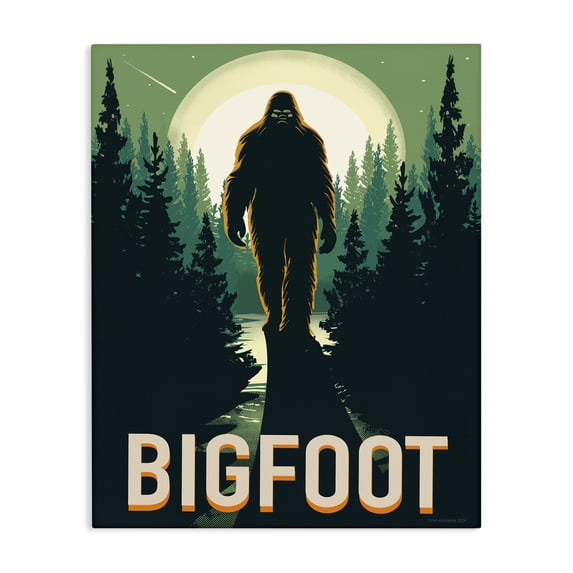 Stupell Industries Eclectic Cryptid In The Woods Canvas Art, 16 x 20, by Omar Escalante