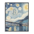 thumbnail image 1 of Stupell Industries Contemporary Crypto Lunar Glow Black Framed Giclee Art, 11 x 14, by Svetlana Aleynikova, 1 of 8