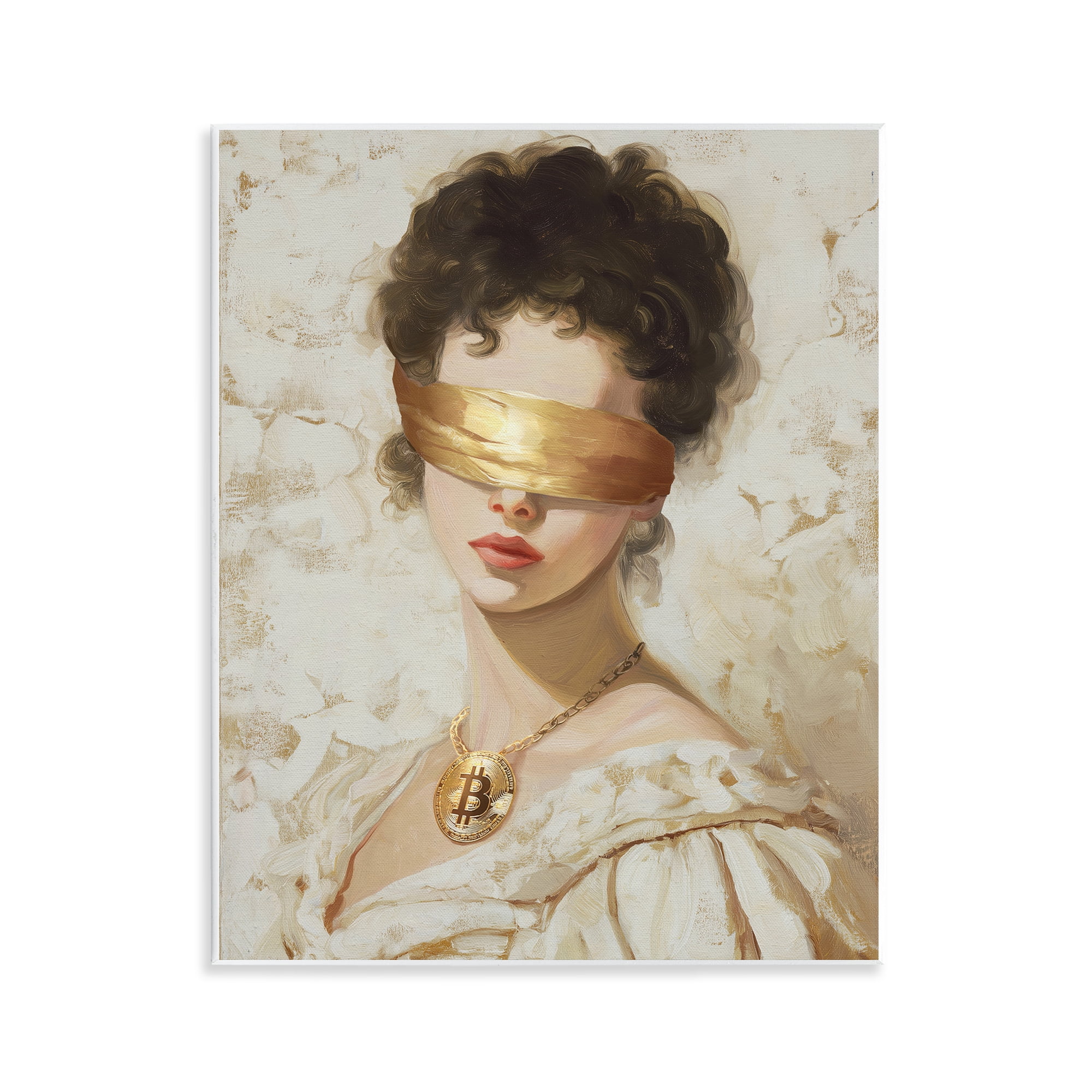 Stupell Industries Crypto Veil Portrait Wall Plaque Art, design by Svetlana Aleynikova