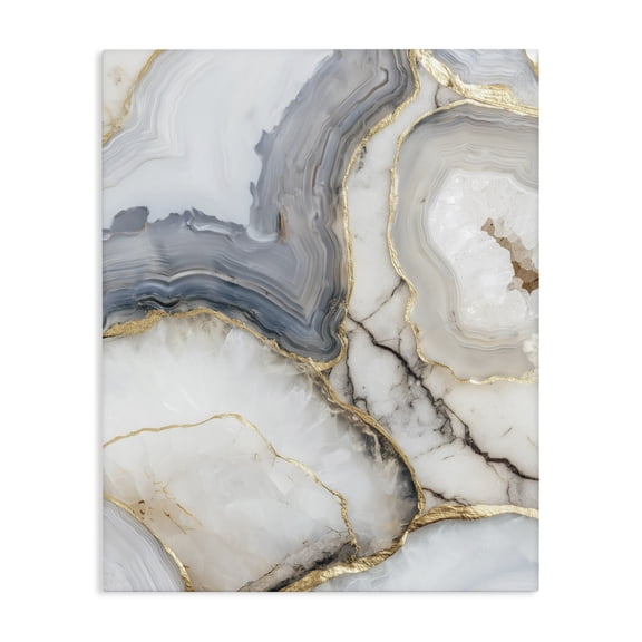 Stupell Industries Crystal Geode with Gold Canvas Wall Art, design by Svetlana Aleynikova