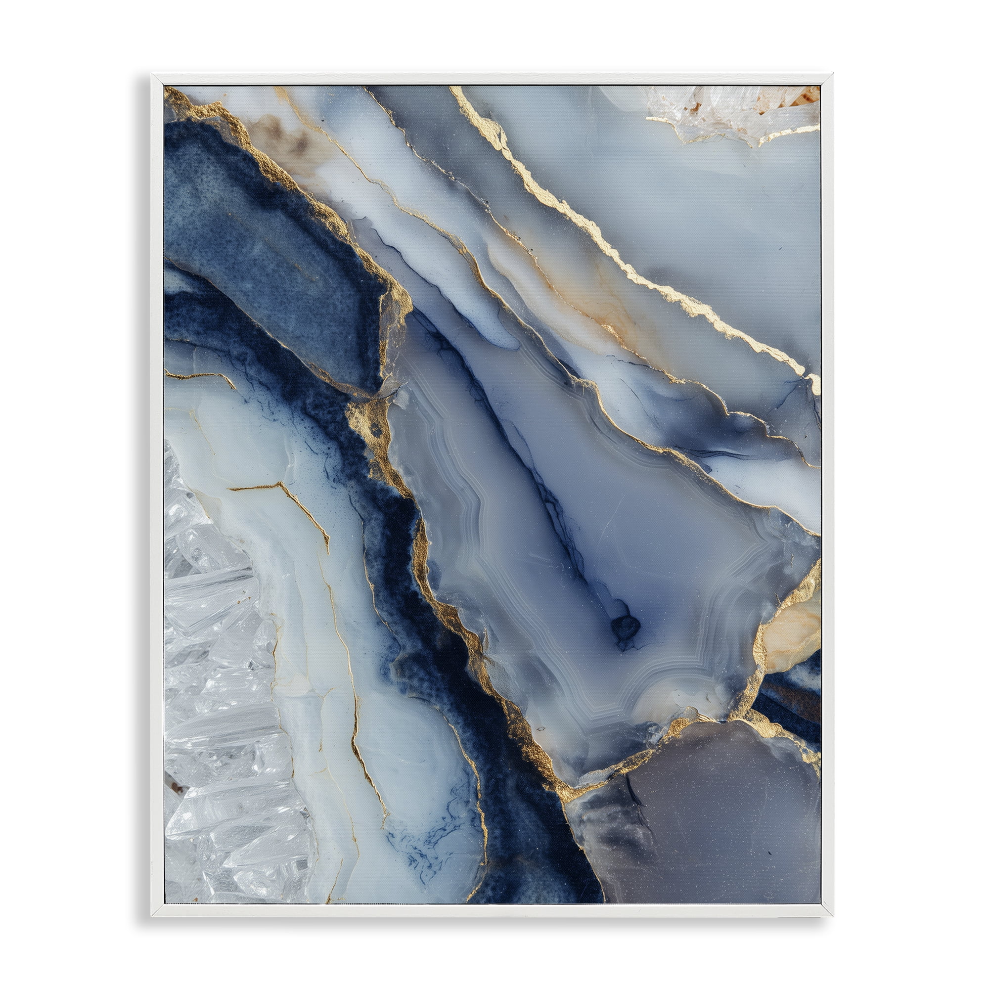 Stupell Industries Crystal Twilight Cracks White Framed Giclee Art, design by Svetlana Aleynikova