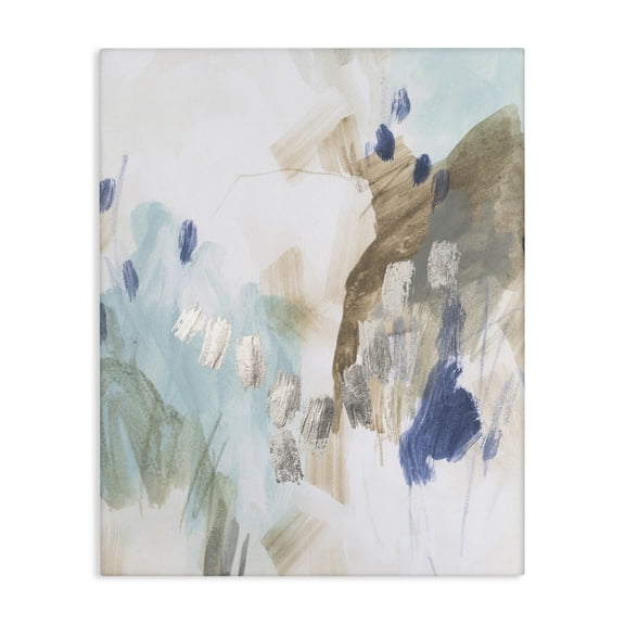Stupell Industries Crystalline Plaster Abstract Painting Canvas Wall Art design by June Erica Vess, 20 x 16