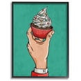 thumbnail image 1 of Stupell Industries Cupcake Vintage Comic Book Green Red Design Framed Wall Art by Ester Kay, 1 of 5