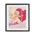 thumbnail image 1 of Stupell Industries Modern Cupid Shooting Arrow with Heart Black Framed Print Under Glass, 13 x 16, by The Prints Vibe, 1 of 8