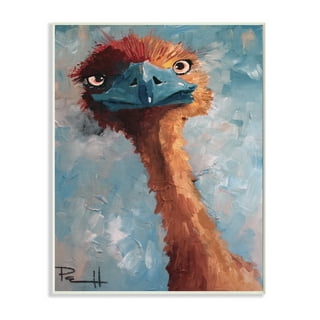 Paint by Number for Adults Kids, Boho Style Color by Number for Kids, 3  Ostriches Adult Paint by Number Kits On Canvas, DIY Acrylic Painting Oil