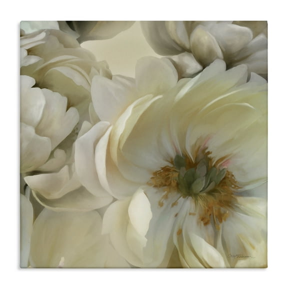 Stupell Industries Curled Magnolia Petals Plants & Flowers Photography Wrapped Canvas Art Print Wall Art, 17 x 17