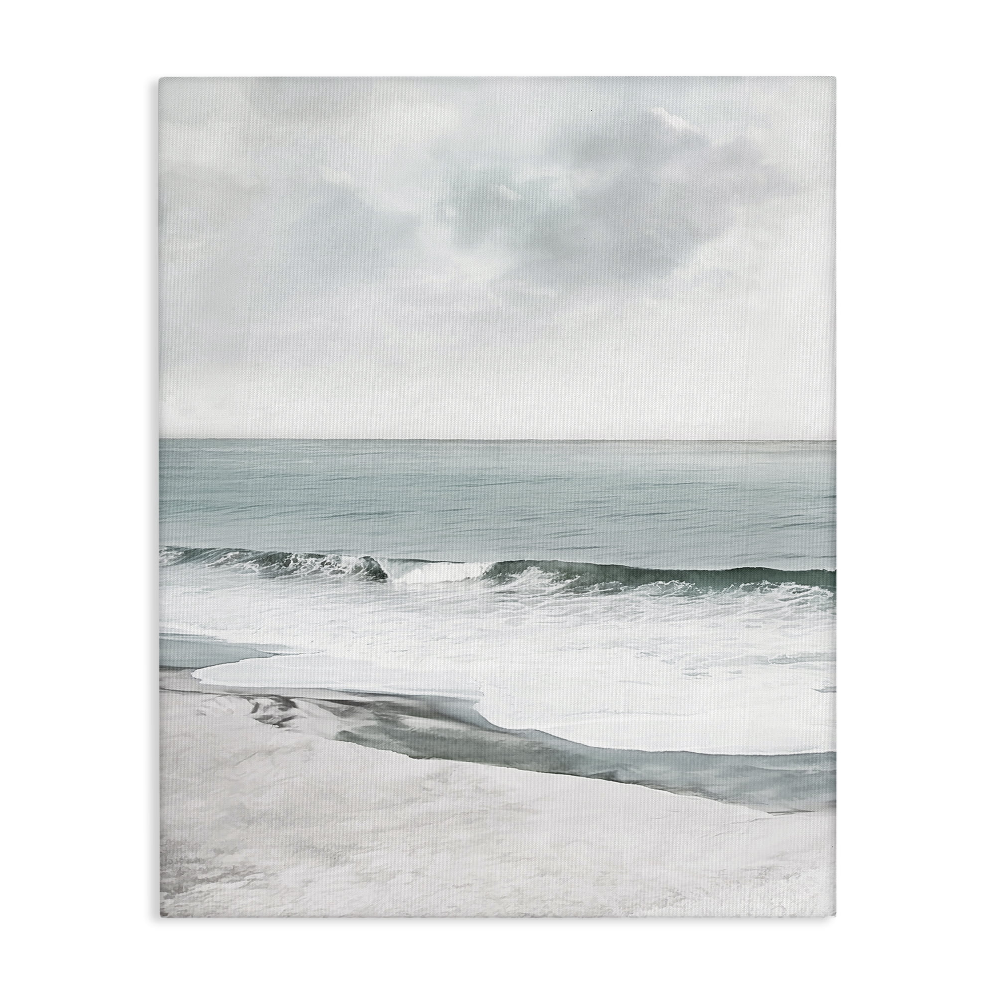 Stupell Industries Curling Ocean Waves Landscape Photography Gallery Wrapped Canvas Art Print Wall Art, 16 x 20