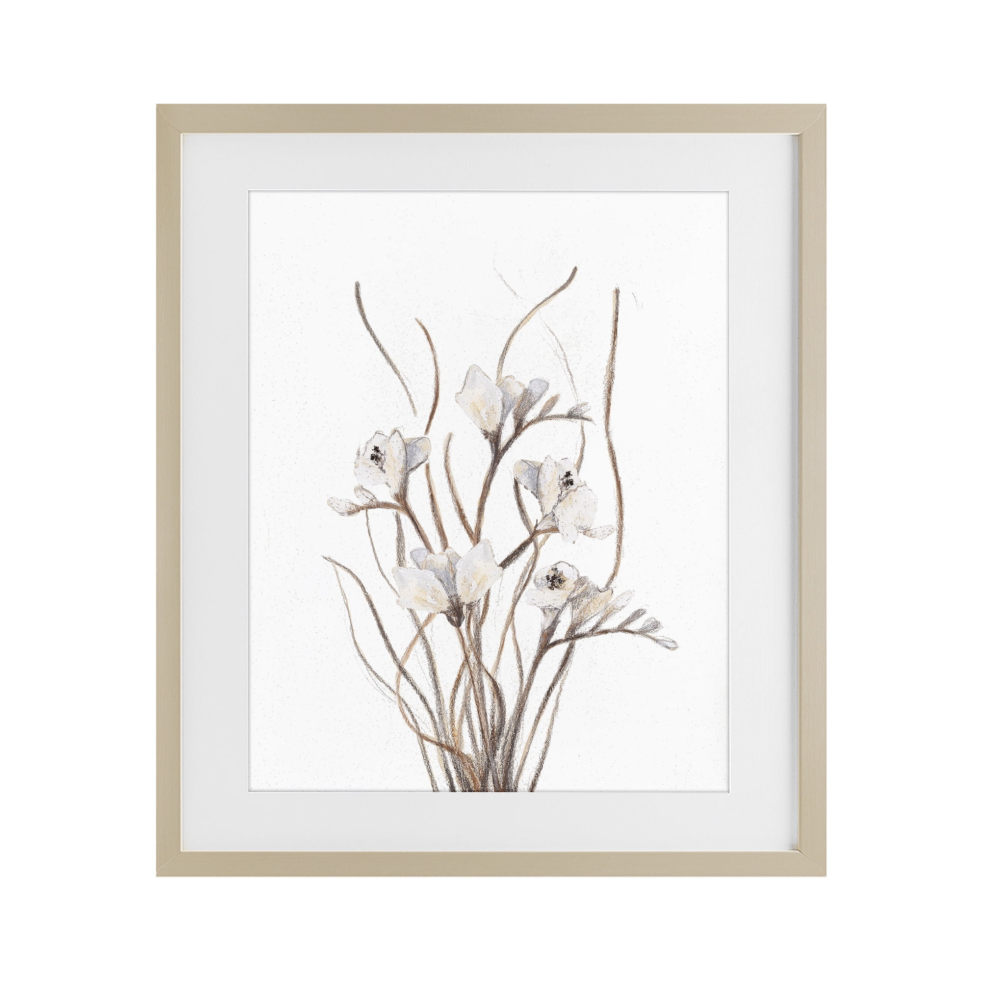 Stupell Industries Curly Branches on White Birch Framed Print Under Glass, design by Lanie Loreth