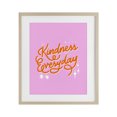 thumbnail image 1 of Stupell Industries Eclectic Cursive Kindness Everyday Birch Framed Print Under Glass, 13 x 16, by Indira Prieto | IndySign, 1 of 8
