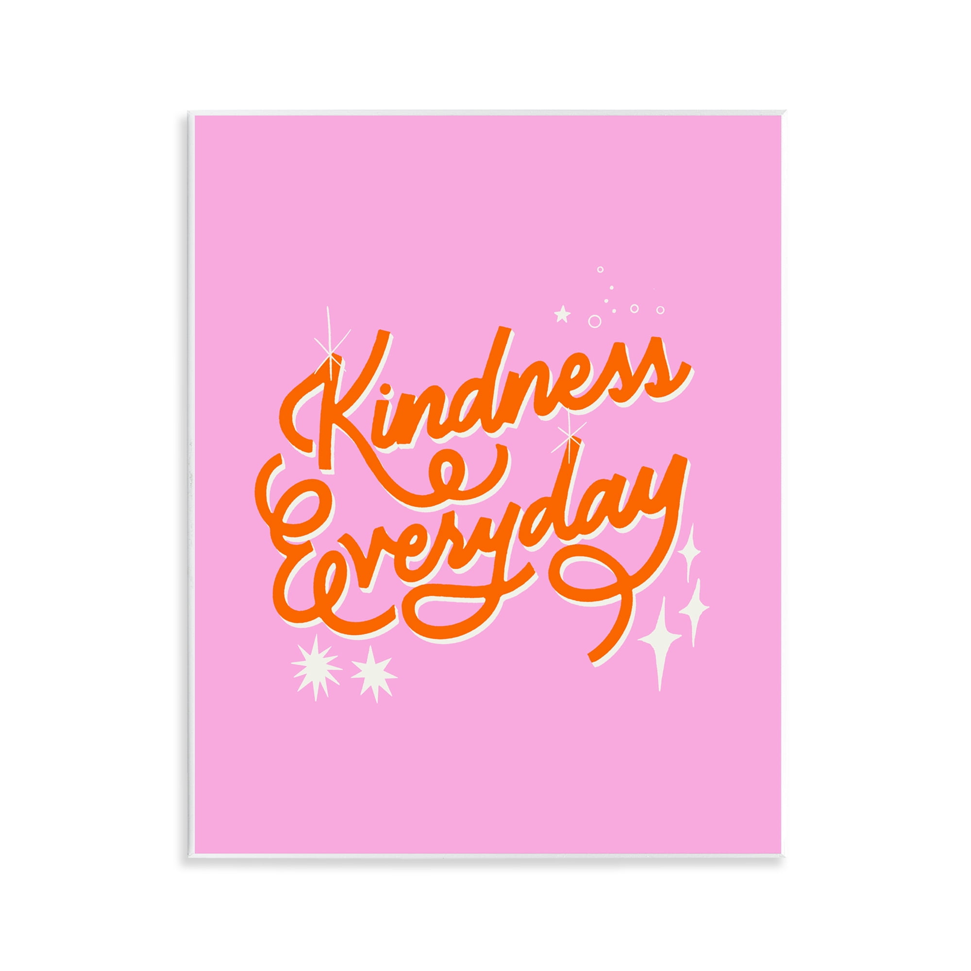Stupell Industries Cursive Kindness Everyday Wall Plaque Art, design by Indira Prieto | IndySign