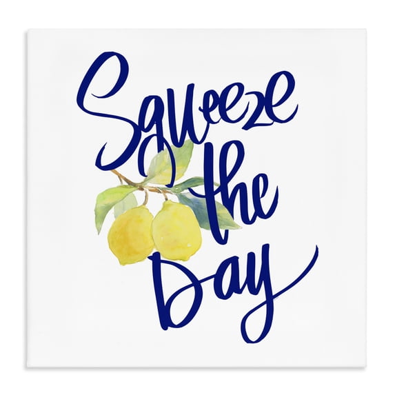 Stupell Industries Cottage Cursive Squeeze The Day Canvas Art, 36 x 36, by Lanie Loreth