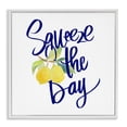thumbnail image 1 of Stupell Industries Cottage Cursive Squeeze The Day White Framed Giclee Art, 24 x 24, by Lanie Loreth, 1 of 8