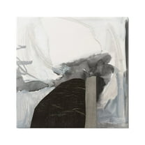 Stupell Industries Curved Black Forms Scribbled Shapes Abstract Painting Painting Gallery Wrapped Canvas Print Wall Art, Design by Victoria Barnes