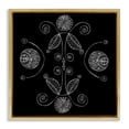 thumbnail image 1 of Stupell Industries Eclectic Curved Fractals & Leaves Gold Floating Frame Canvas Art, 25 x 25, by El Perkin, 1 of 8