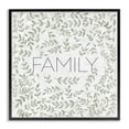 thumbnail image 1 of Stupell Industries French Country Curved Ivy Sprigs Family Black Framed Giclee Art, 12 x 12, by SD Graphics Studio, 1 of 8