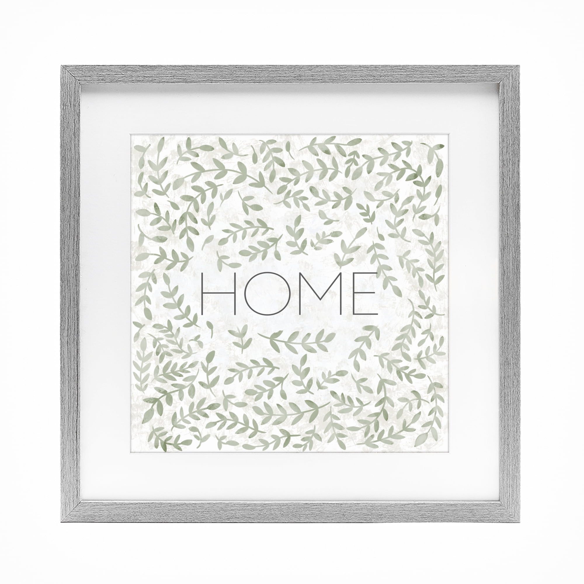 Stupell Industries Curved Ivy Sprigs Greenery Gray Framed Print Under Glass, design by SD Graphics Studio