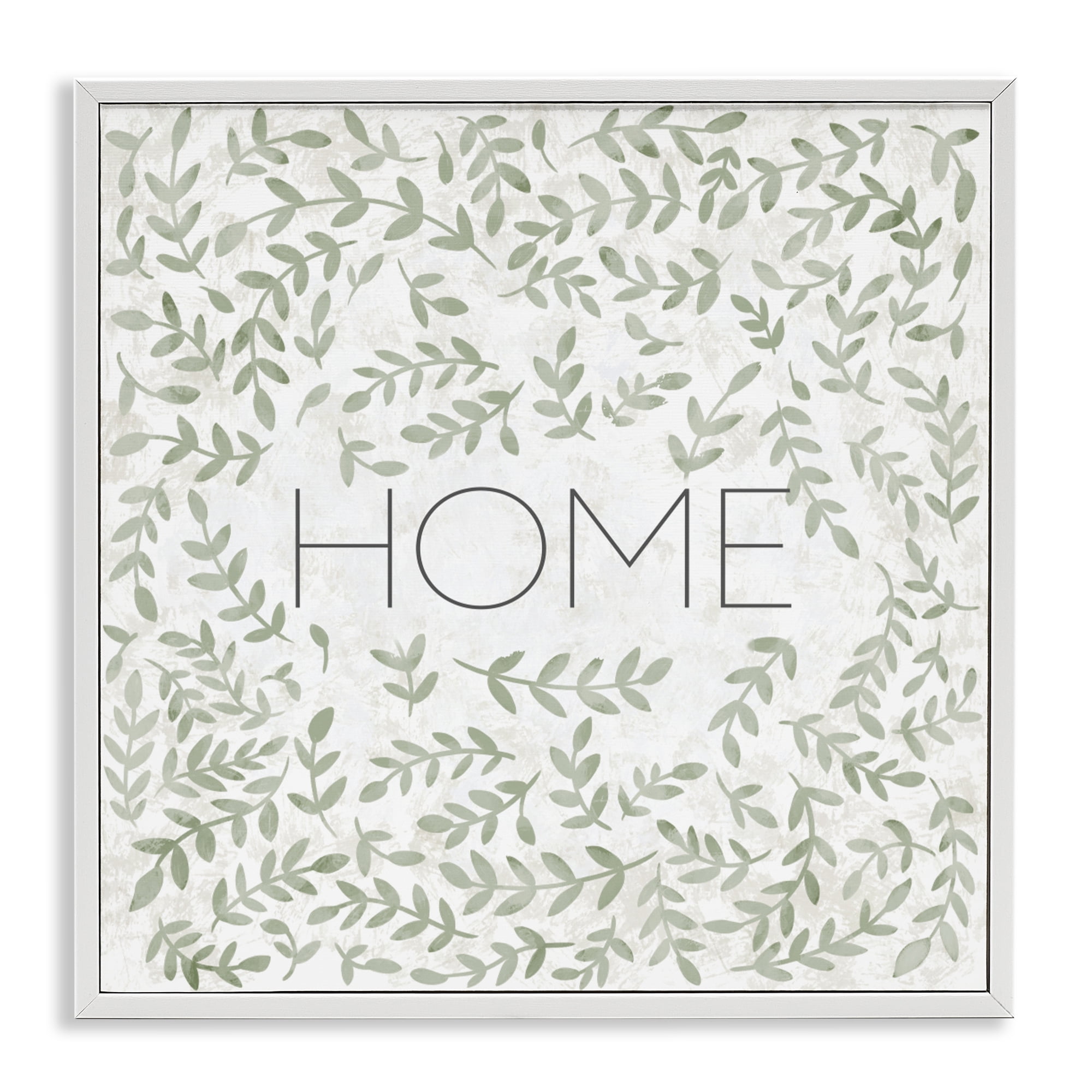 Stupell Industries Curved Ivy Sprigs Greenery White Framed Giclee Art, design by SD Graphics Studio