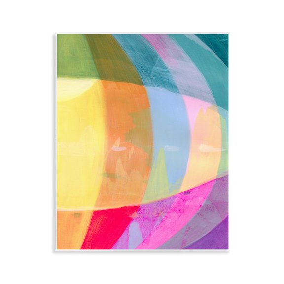 Stupell Industries Curved Neon Flare Wall Plaque Art design by Grace Popp, 14 x 11