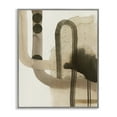 thumbnail image 1 of Stupell Industries Curved Neutral Arches Abstract Painting Gray Framed Art Print Wall Art, 11 x 14, 1 of 2