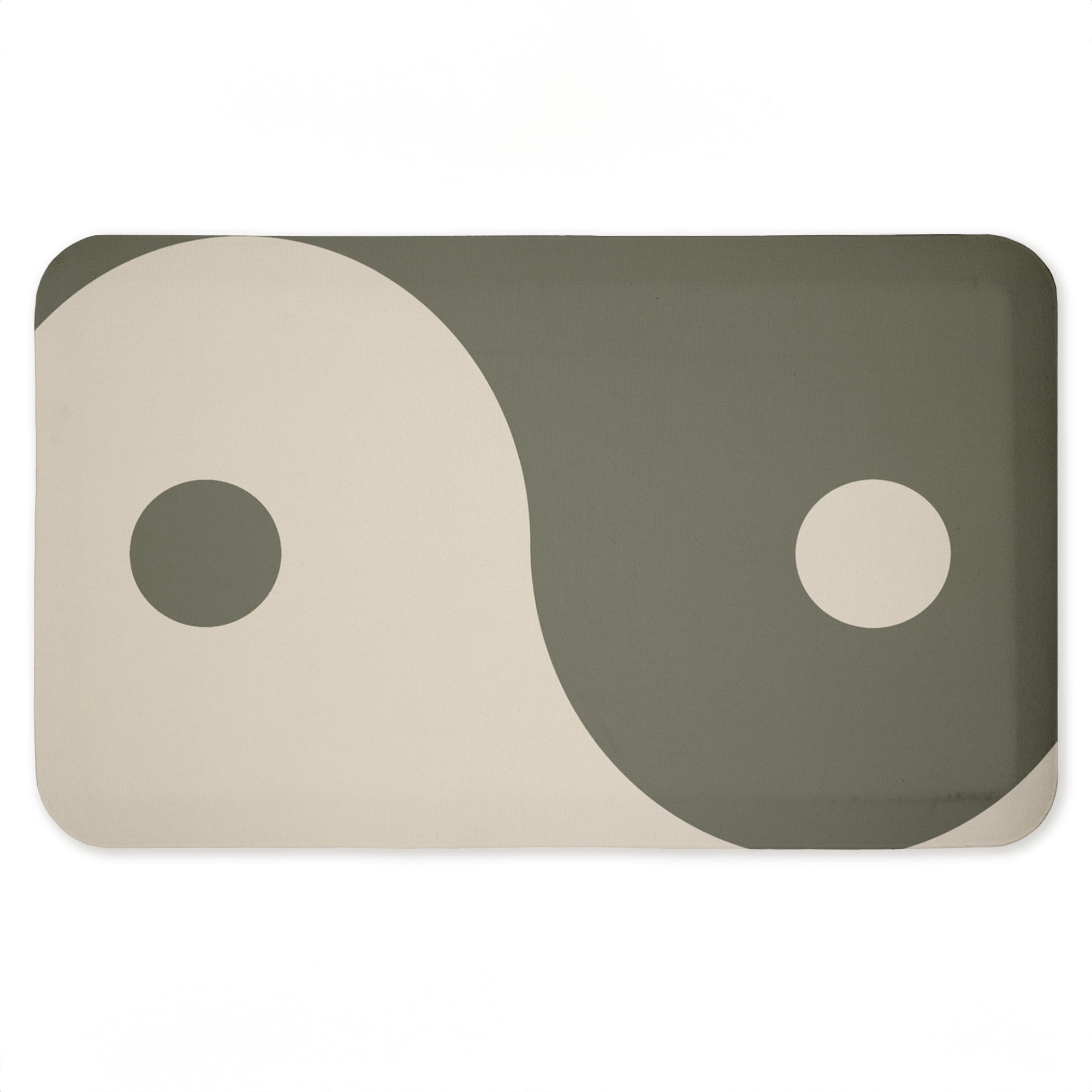 Stupell Industries Curved Neutral Yin Yang Symbol Printed Anti-Fatigue Floor Mat, design by Ziwei Li