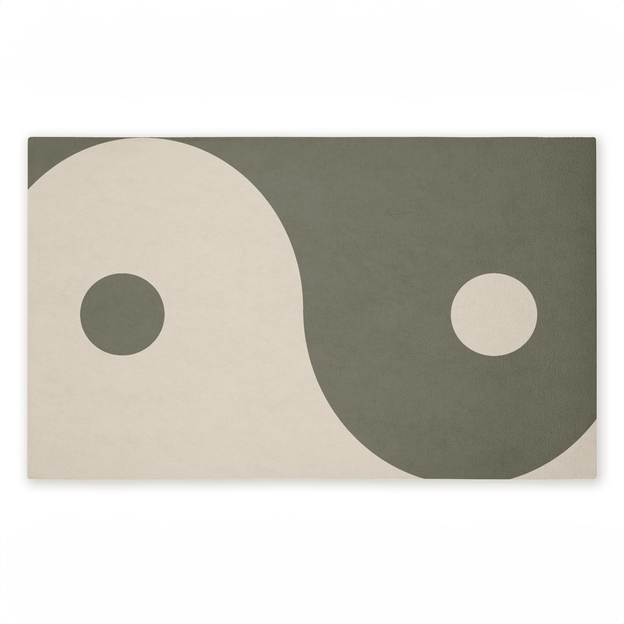 Stupell Industries Curved Neutral Yin Yang Symbol Printed Outdoor Door Floor Mat, design by Ziwei Li