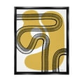 thumbnail image 1 of Stupell Industries Curved Stripes on Shapes Abstract Painting Black Floater Framed Canvas Art Print Wall Art, 25 x 31, 1 of 10