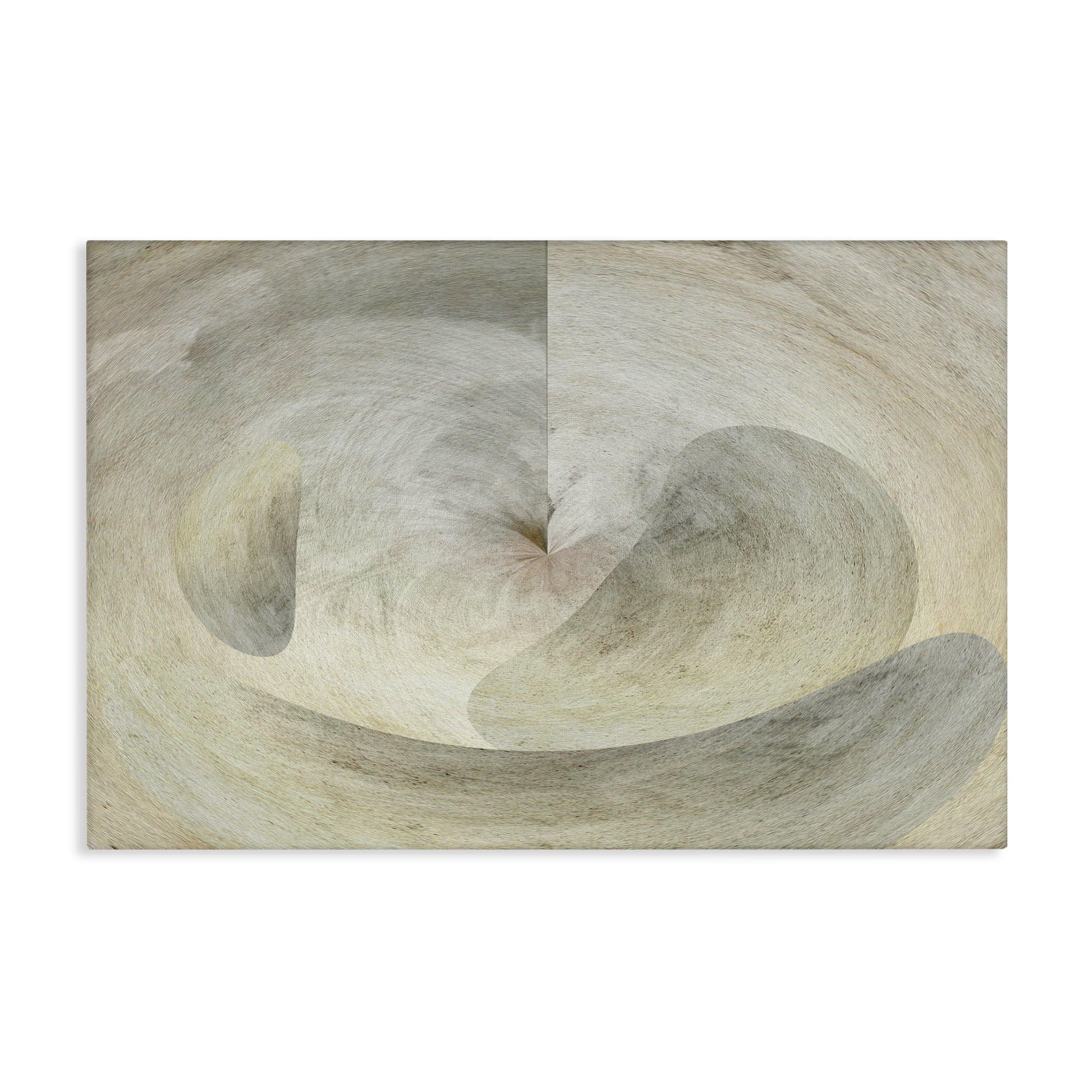 Stupell Industries Curving Freeform Abstract Abstract Painting Wrapped Canvas Art Print Wall Art, 30 x 20