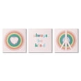 thumbnail image 1 of Stupell Industries Cute Always Be Kind Quote Rainbow Peace Sign , 17 x 17, Design by Daphne Polselli, 1 of 5