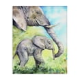 thumbnail image 1 of Stupell Industries Traditional Cute Baby Elephant Family Animal Blue Watercolor Canvas Art, 16 x 20, by George Dyachenko, 1 of 7