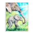 thumbnail image 1 of Stupell Industries Cute Baby Elephant Family Animal Blue Watercolor Painting Wall Plaque Art by George Dyachenko, 1 of 3