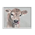 thumbnail image 1 of Stupell Industries Cute Baby Farm Cow Calf Licking Lips Portrait , 30 x 24, Design by Michele Norman, 1 of 6