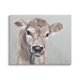 thumbnail image 1 of Stupell Industries Cute Baby Farm Cow Calf Licking Lips Portrait , 48 x 36, Design by Michele Norman, 1 of 5