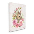 thumbnail image 1 of Stupell Industries Cute Bunny Rabbit Pink Blooming Rose Flowers, 24 x 30, Designed by Sherri Buck Baldwin, 1 of 5