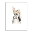 thumbnail image 1 of Stupell Industries Cute Cartoon Baby Bunny Rabbit Flower Crown Forest Animal Painting, 13 x 19,Design by Studio Q, 1 of 6