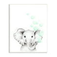 thumbnail image 1 of Stupell Industries Cute Cartoon Baby Elephant Zoo Animal Painting, 13 x 19,Design by Studio Q, 1 of 6