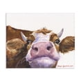 thumbnail image 1 of Stupell Industries Rustic Lodge Cute Cow Close Up Canvas Art, 20 x 16, by George Dyachenko, 1 of 8