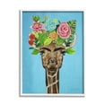 thumbnail image 1 of Stupell Industries Cute Floral Roses Giraffe Eyebrows Makeup Portrait , 16 x 20, Design by Coco de Paris, 1 of 5