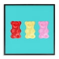 thumbnail image 1 of Stupell Industries Contemporary Cute Gummy Bear Candies Black Framed Giclee Art, 12 x 12, by Ashley Singleton, 1 of 7