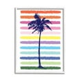 thumbnail image 1 of Stupell Industries Cute Rainbow Pattern Palm Tree Tropical Stripes , 16 x 20, Design by Jennifer McCully, 1 of 5