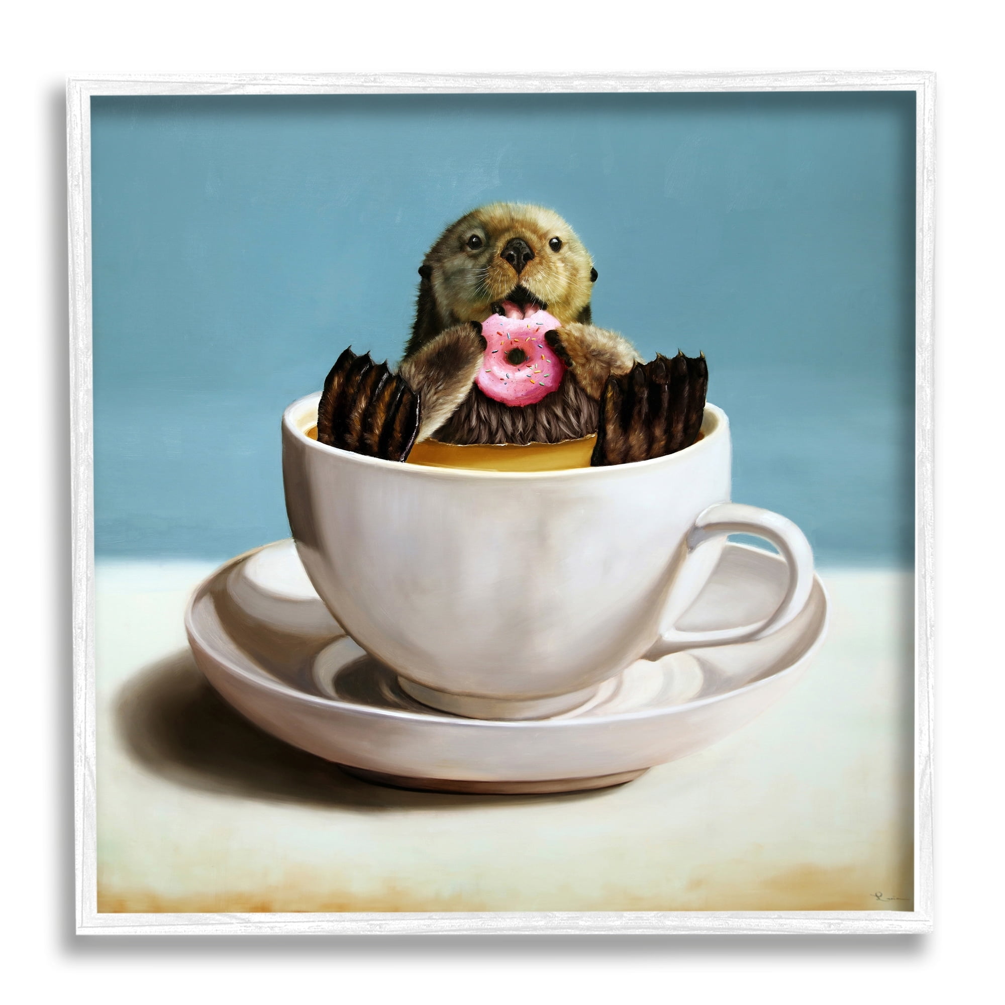 Stupell Industries Baby Cow With Ice Cream Cone Canvas Wall Art - 30x30 Inch Ready-to-Hang Decor - View #14
