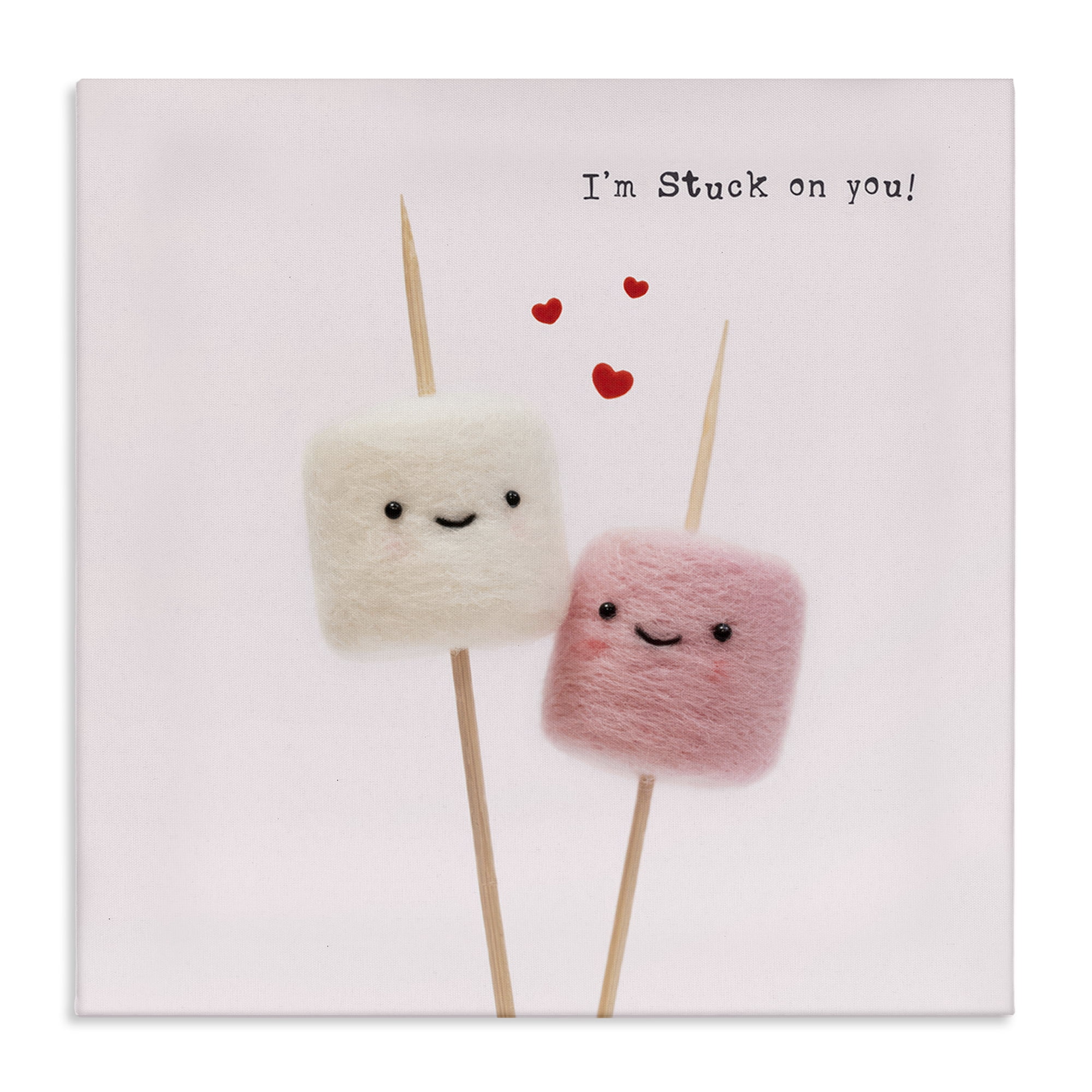Stupell Industries Cute Stuck On You Food & Beverage Painting Wrapped Canvas Art Print Wall Art, 36 x 36