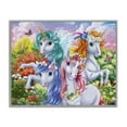 thumbnail image 1 of Stupell Industries Cute Unicorn Selfie Fantasy & Sci-Fi Painting Gray Framed Art Print Wall Art, 30 x 24, 1 of 2