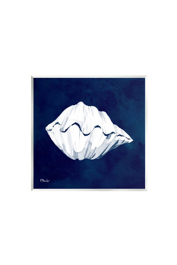 Industries Cyanotype Shells Coastal Clam Graphic Art Unframed Art Print Wall Art, Design by Paul Brent