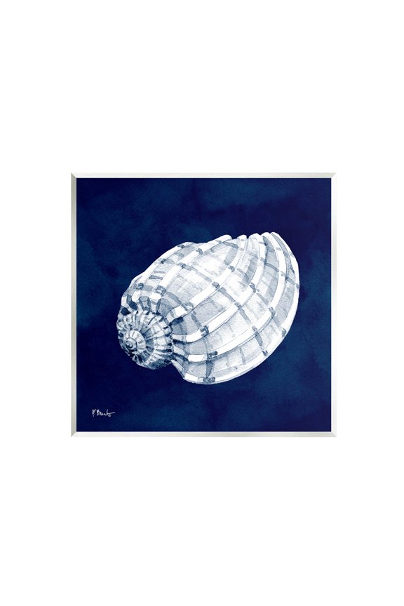 Industries Cyanotype Shells Coastal Illustration Graphic Art Unframed Art Print Wall Art, Design by Paul Brent