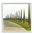 thumbnail image 1 of Stupell Industries Cypress Trees Tuscan Italian Fancy Garden Courtyard Road,12 x 12, Design by Arctic Frame, 1 of 7